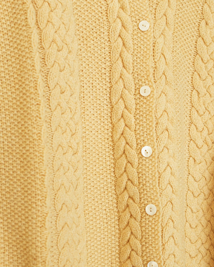 Yellow Wool Cardigan