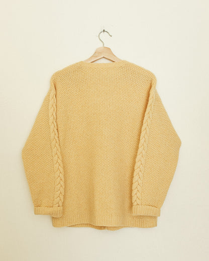 Yellow Wool Cardigan