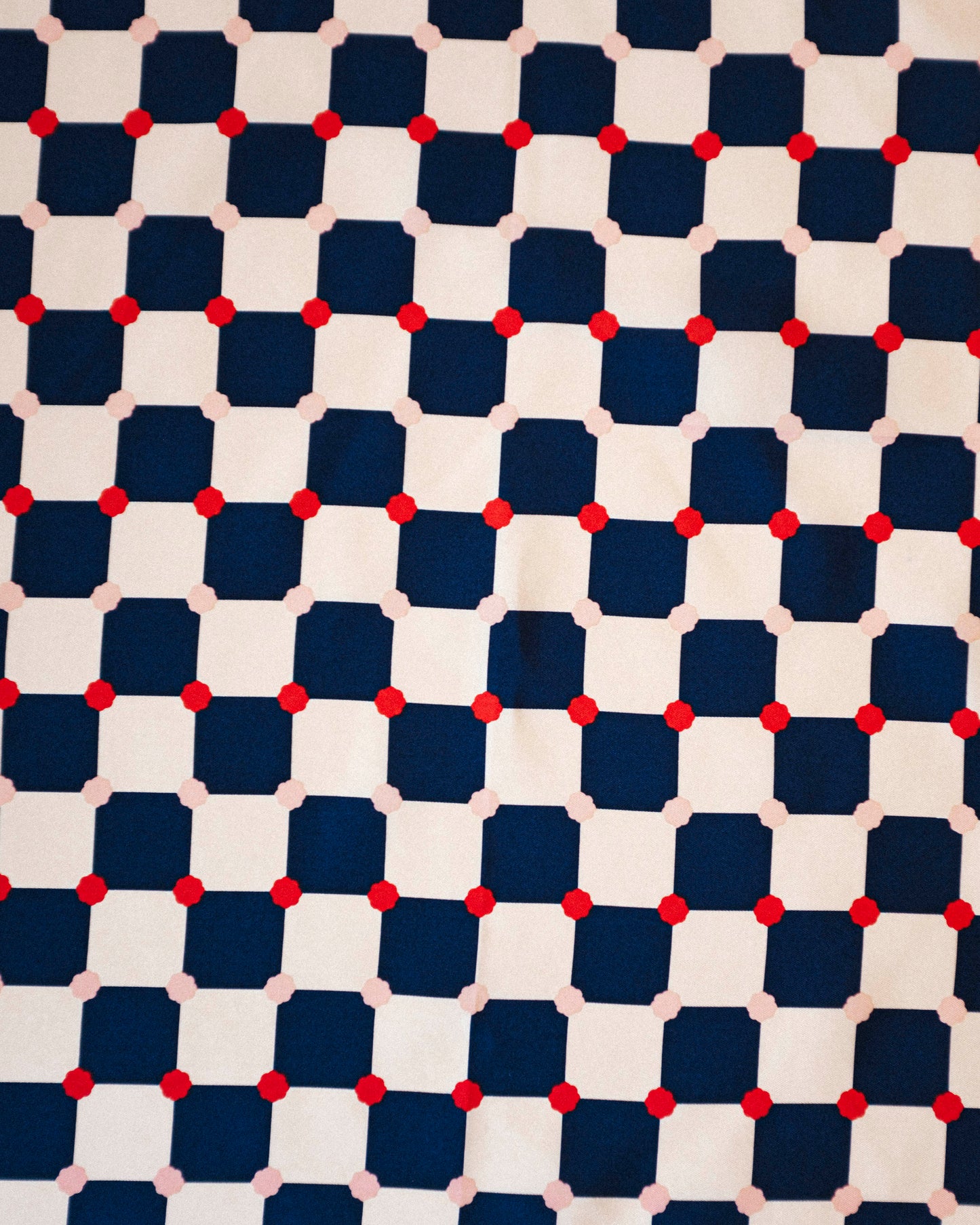 Checkerboard Silk Scarf