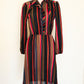 70's Cocoa Stripe Dress