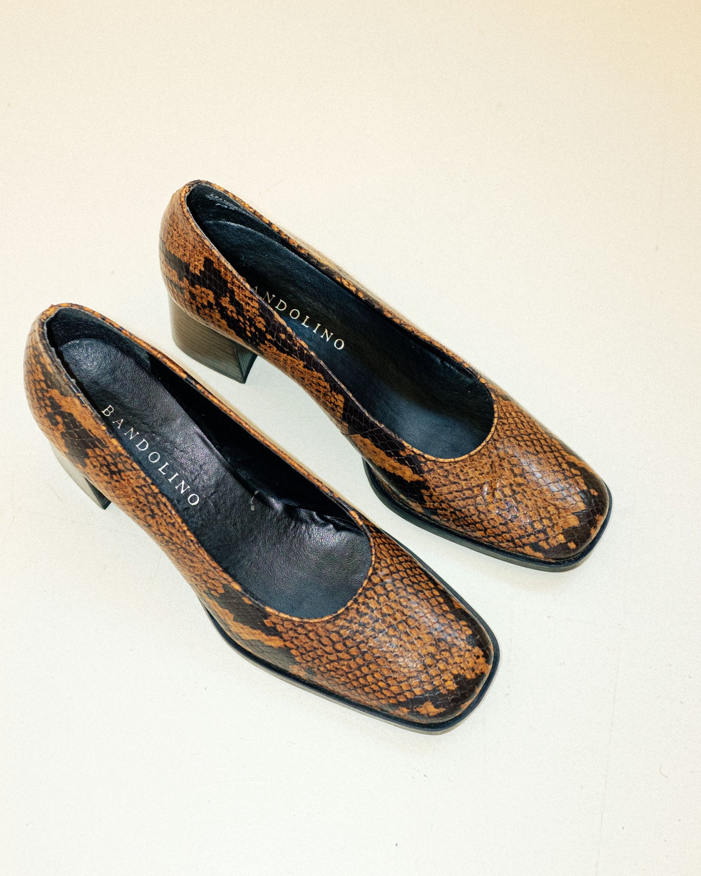 Python Block Heels 7.5