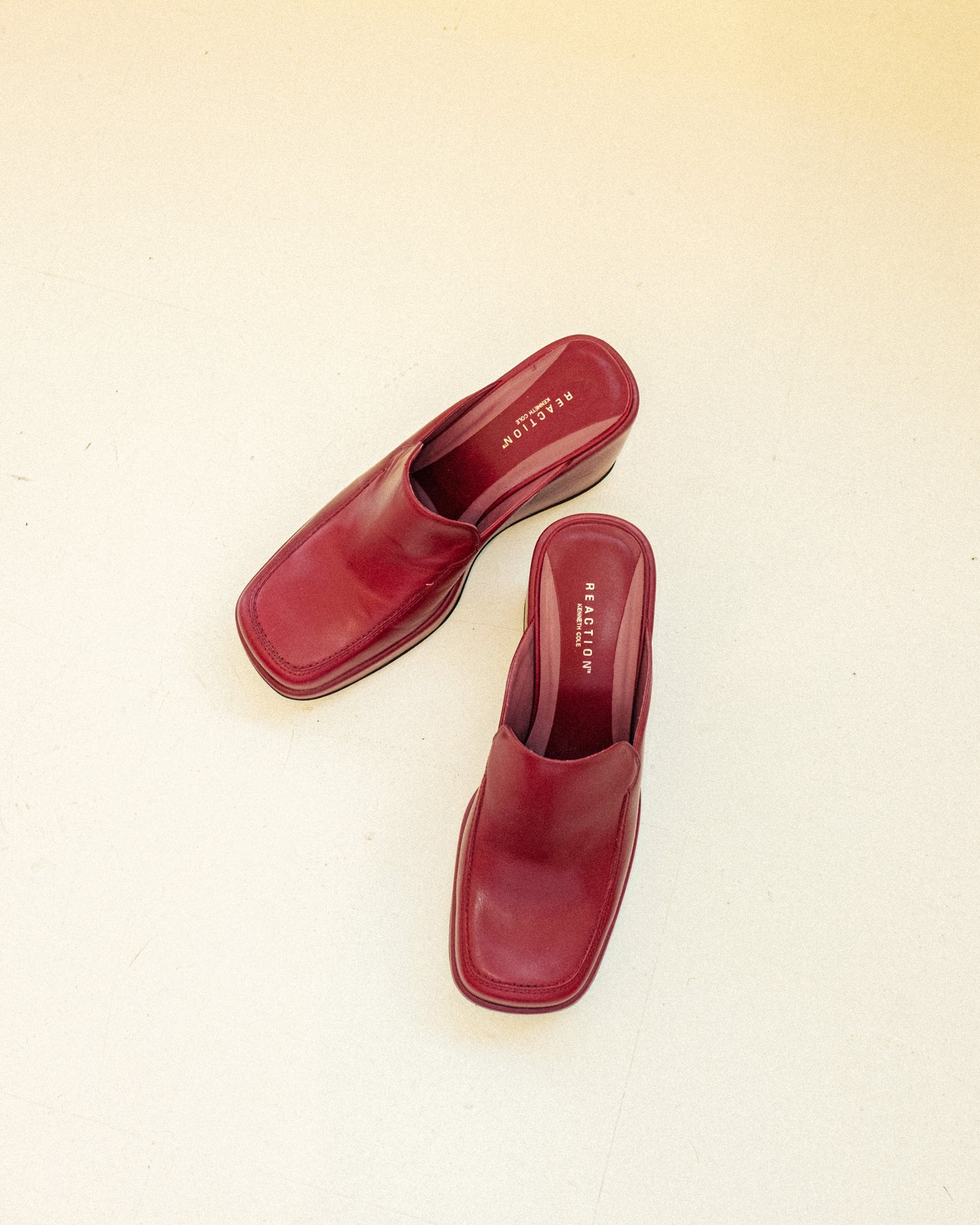 Cherry Wedge Mules 8