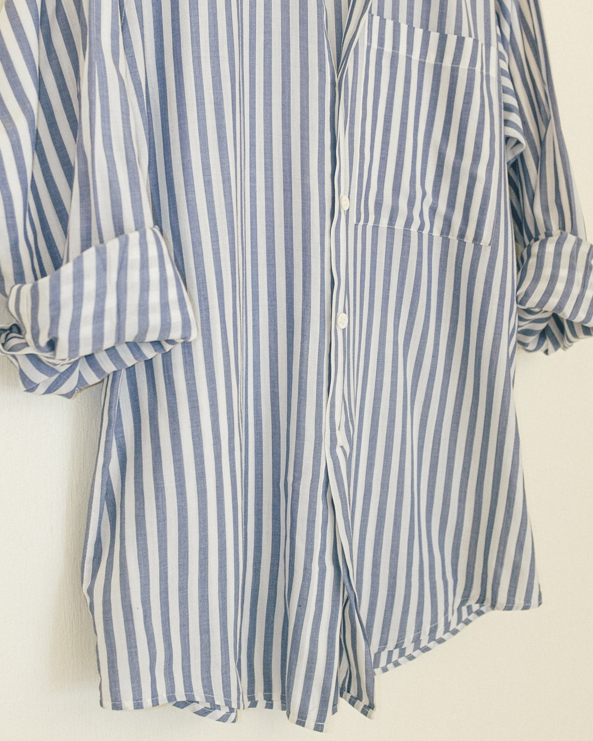 Blue Stripe Button Up
