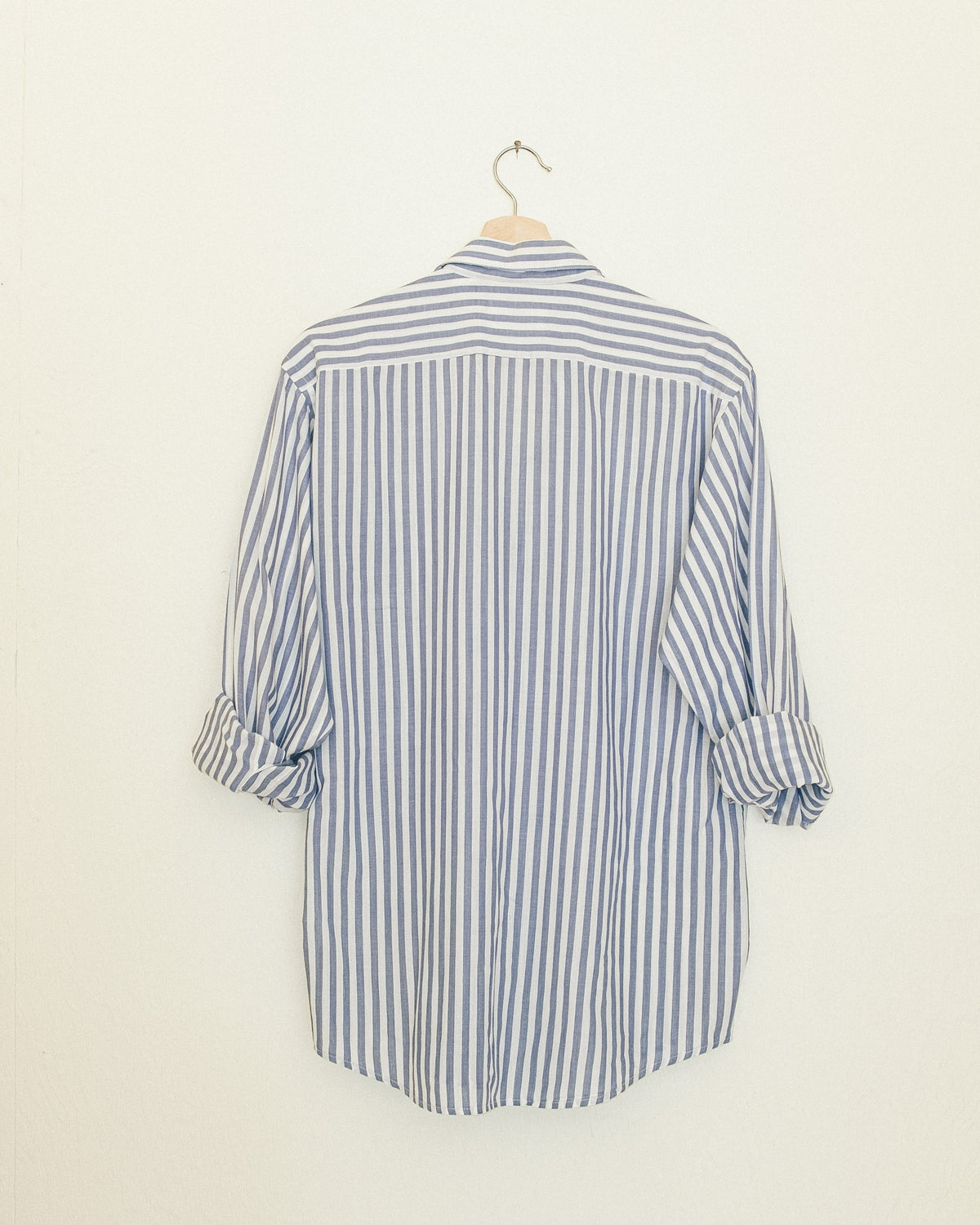 Blue Stripe Button Up