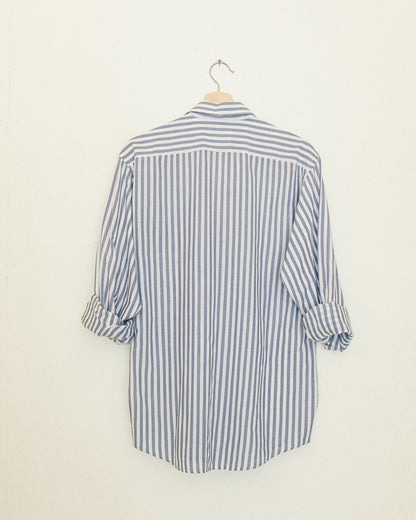 Blue Stripe Button Up