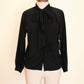 Coal Bow Blouse