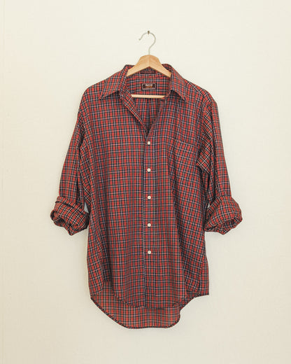 Boyfriend Button Up - Dover Plaid