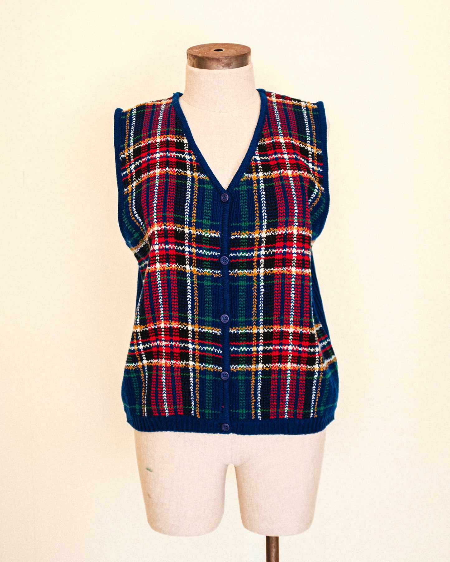 Plaid Sweater Vest