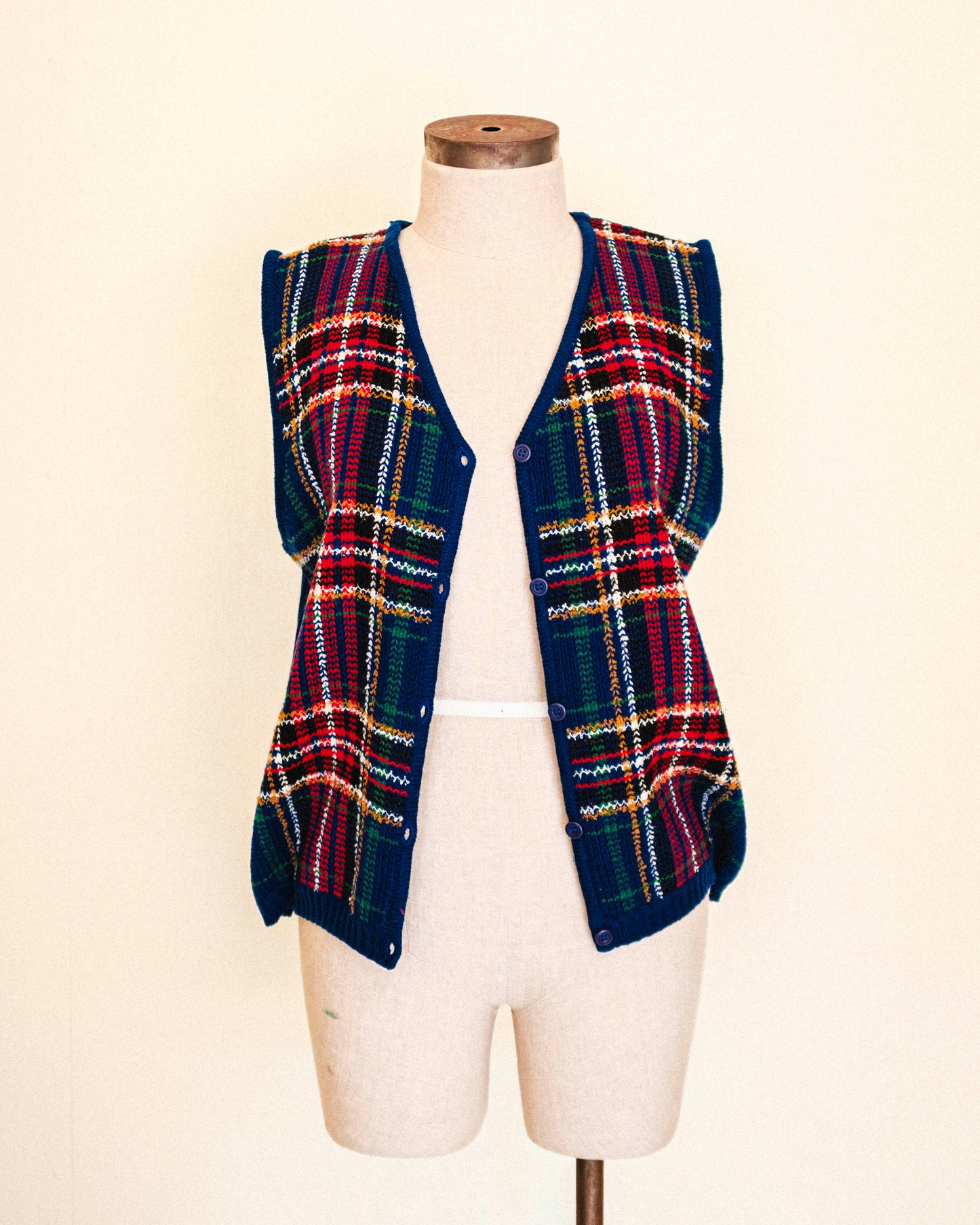 Plaid Sweater Vest