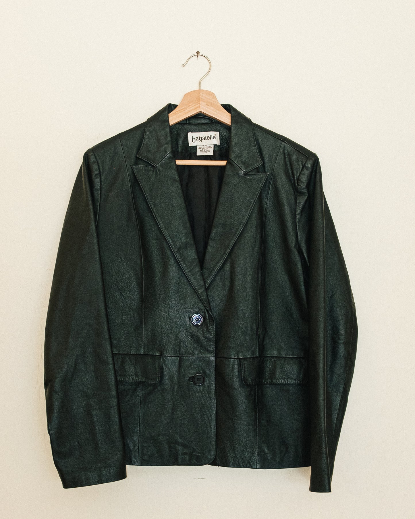 Noir Leather Blazer