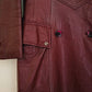 70's Agner Wine Trench Coat