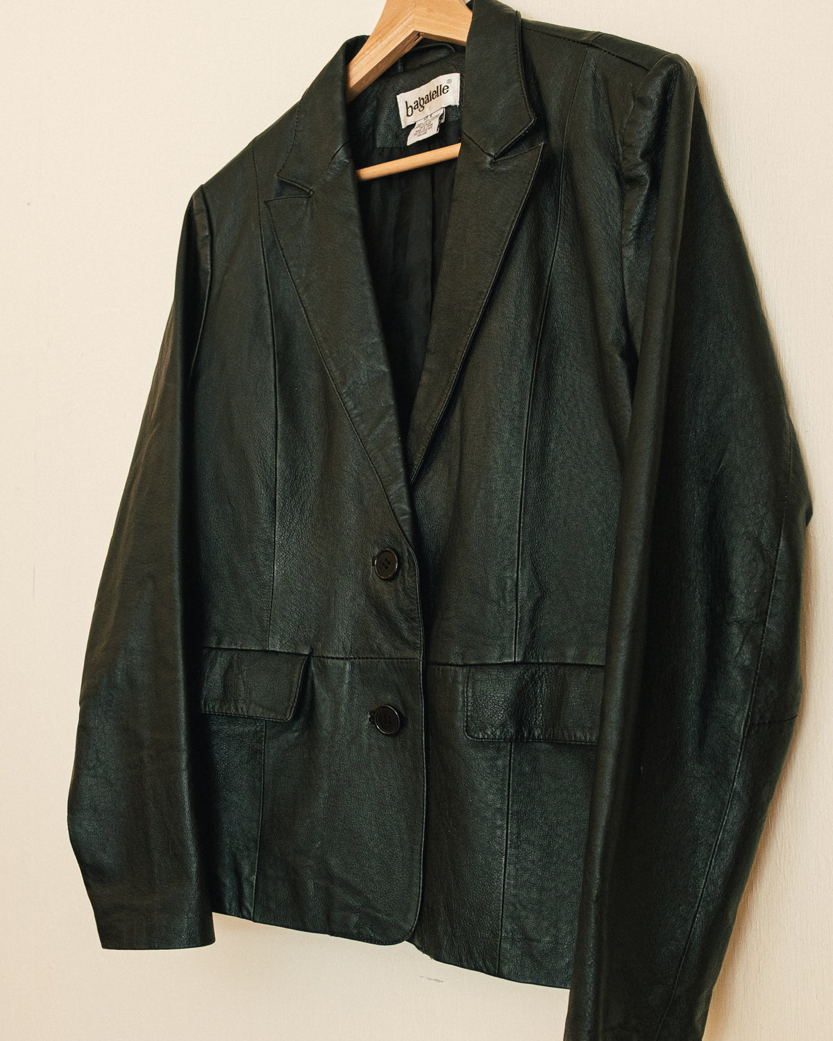 Noir Leather Blazer