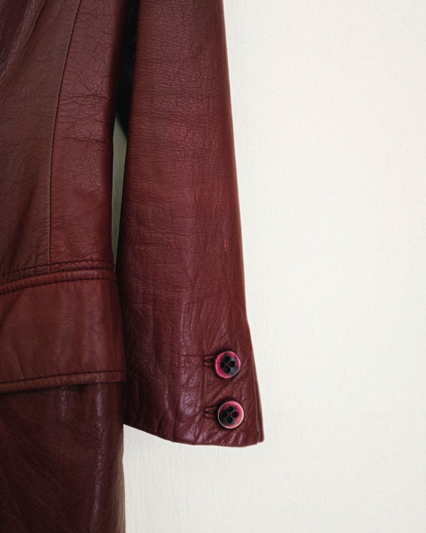 70's Agner Wine Trench Coat