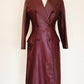 70's Agner Wine Trench Coat