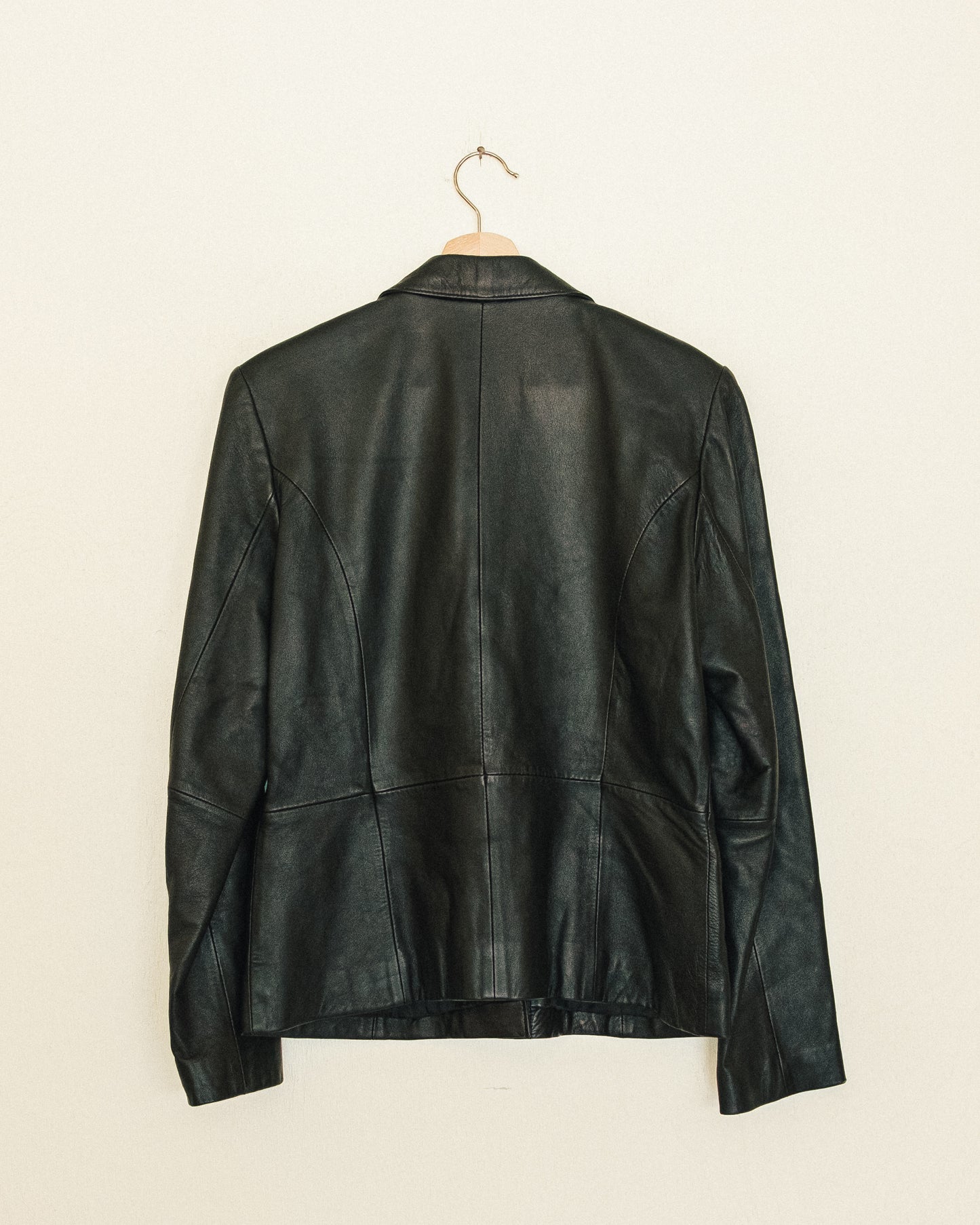 Noir Leather Blazer