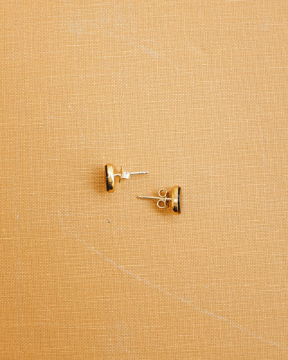 Tiger's Eye Oval Studs