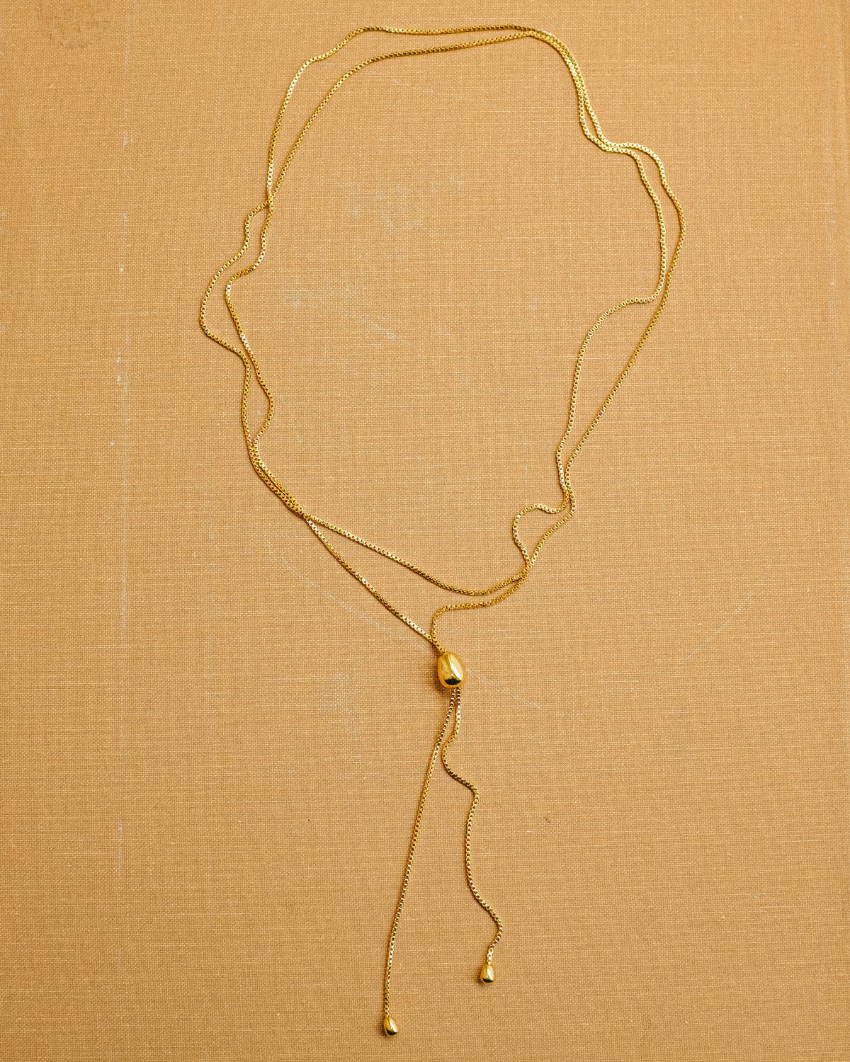 Infinity Bolo Necklace - Gold