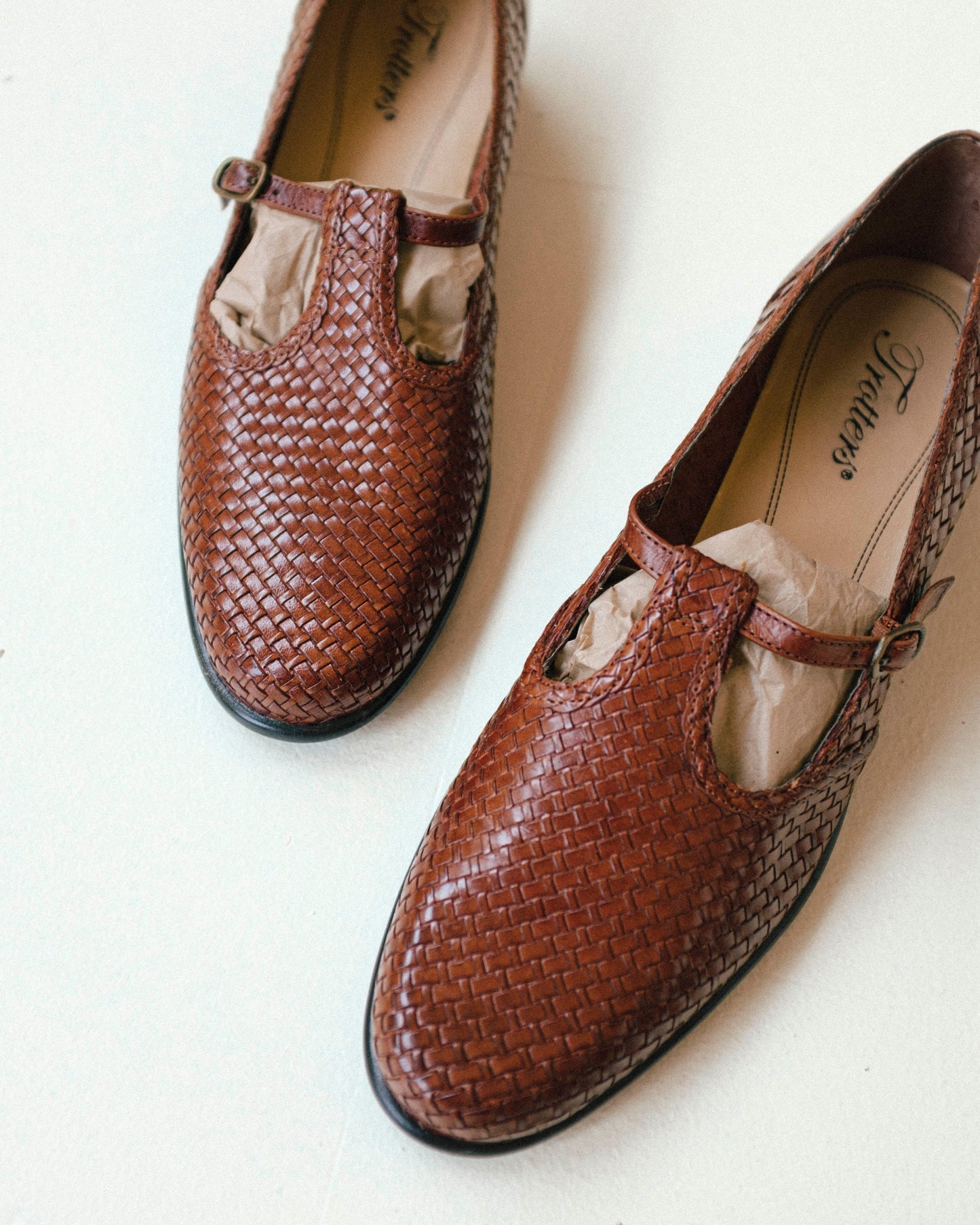 Woven Leather Mary Janes 8.5