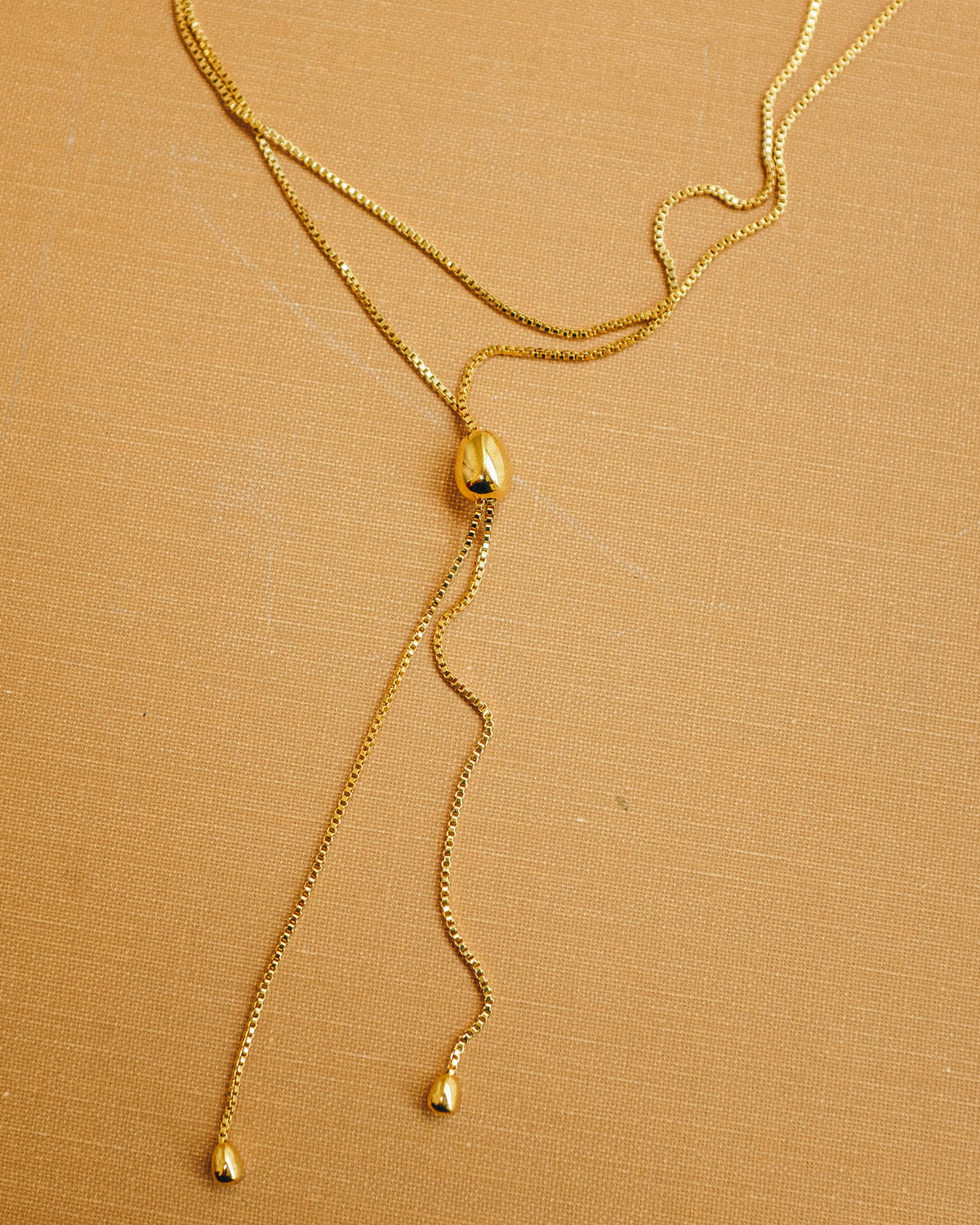Infinity Bolo Necklace - Gold