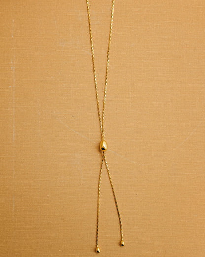 Infinity Bolo Necklace - Gold