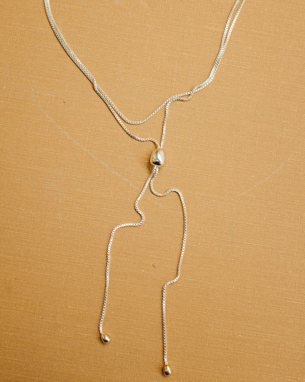 Infinity Bolo Necklace - Silver