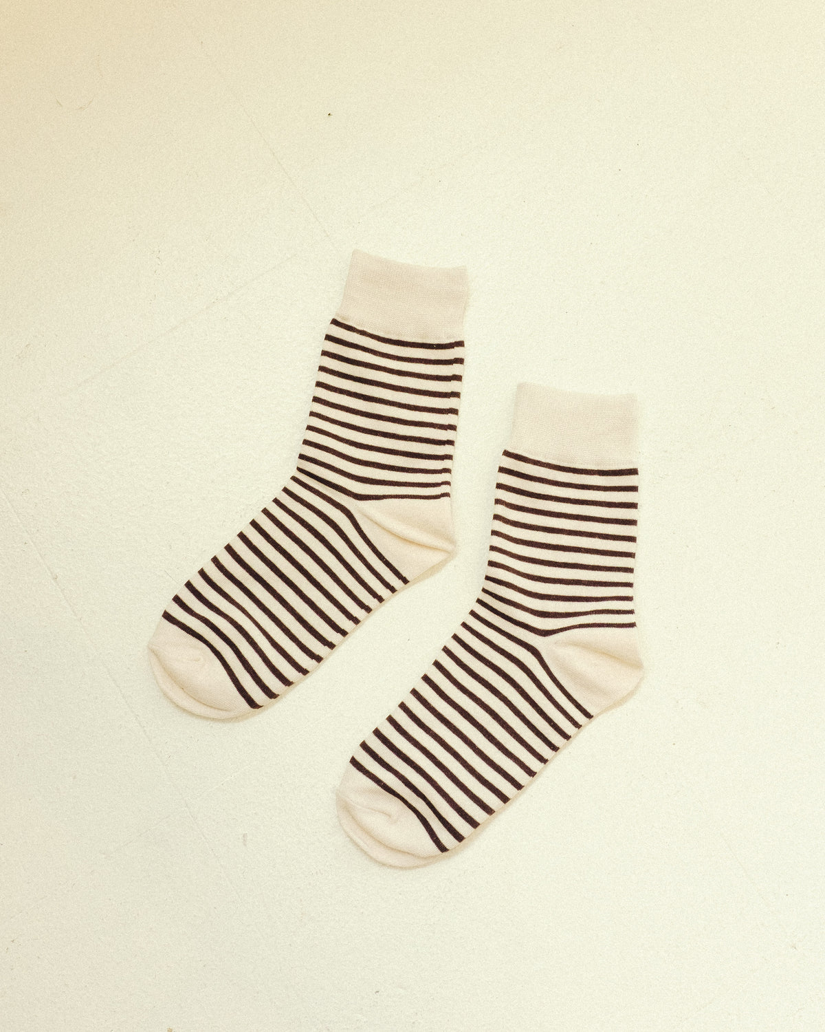 Stripe Socks: Brown