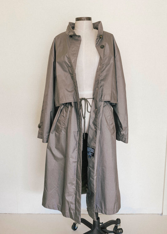 Olive Rain Trench Coat