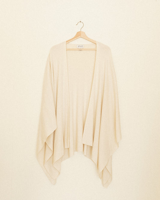 Ivory Wool Shawl