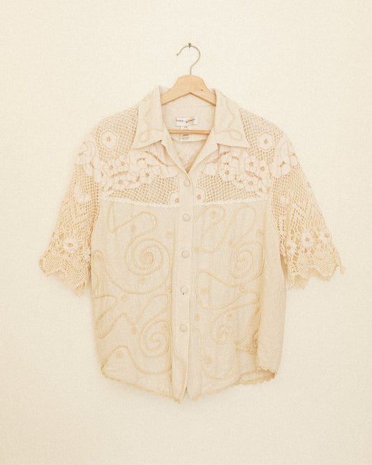Silk Crochet Blouse