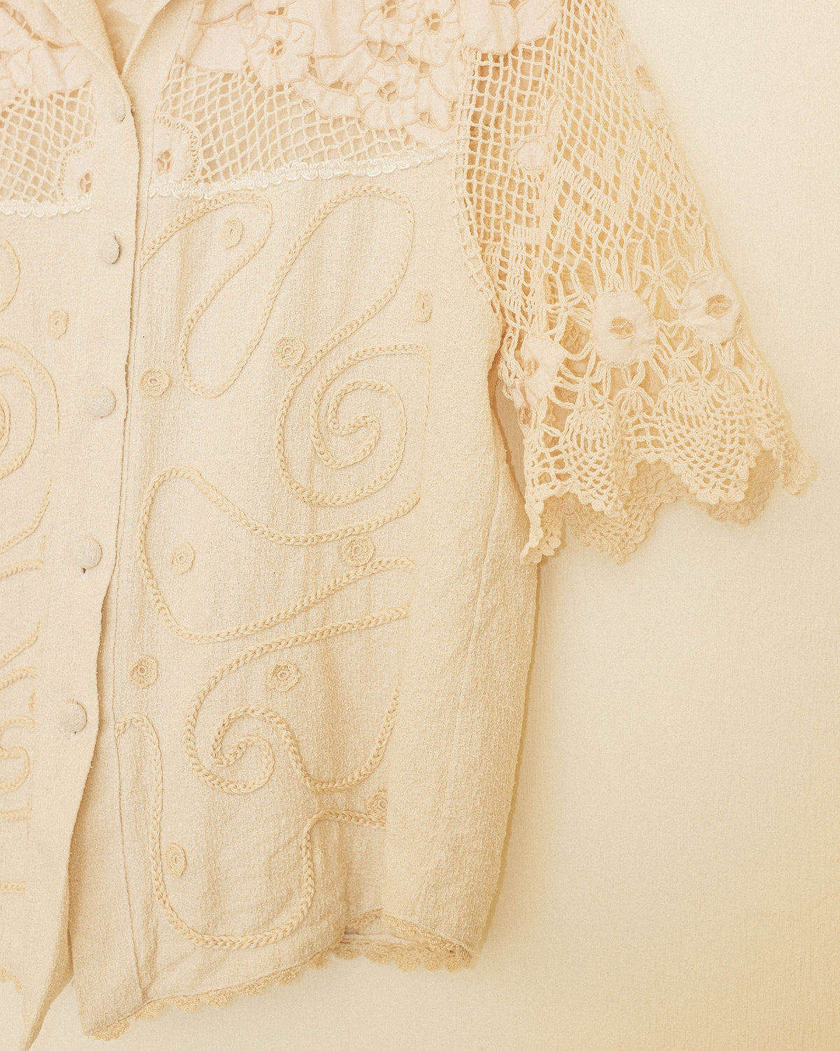 Silk Crochet Blouse