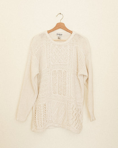 Square Knit Oversized Sweater