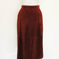 Cinnamon Suede Skirt