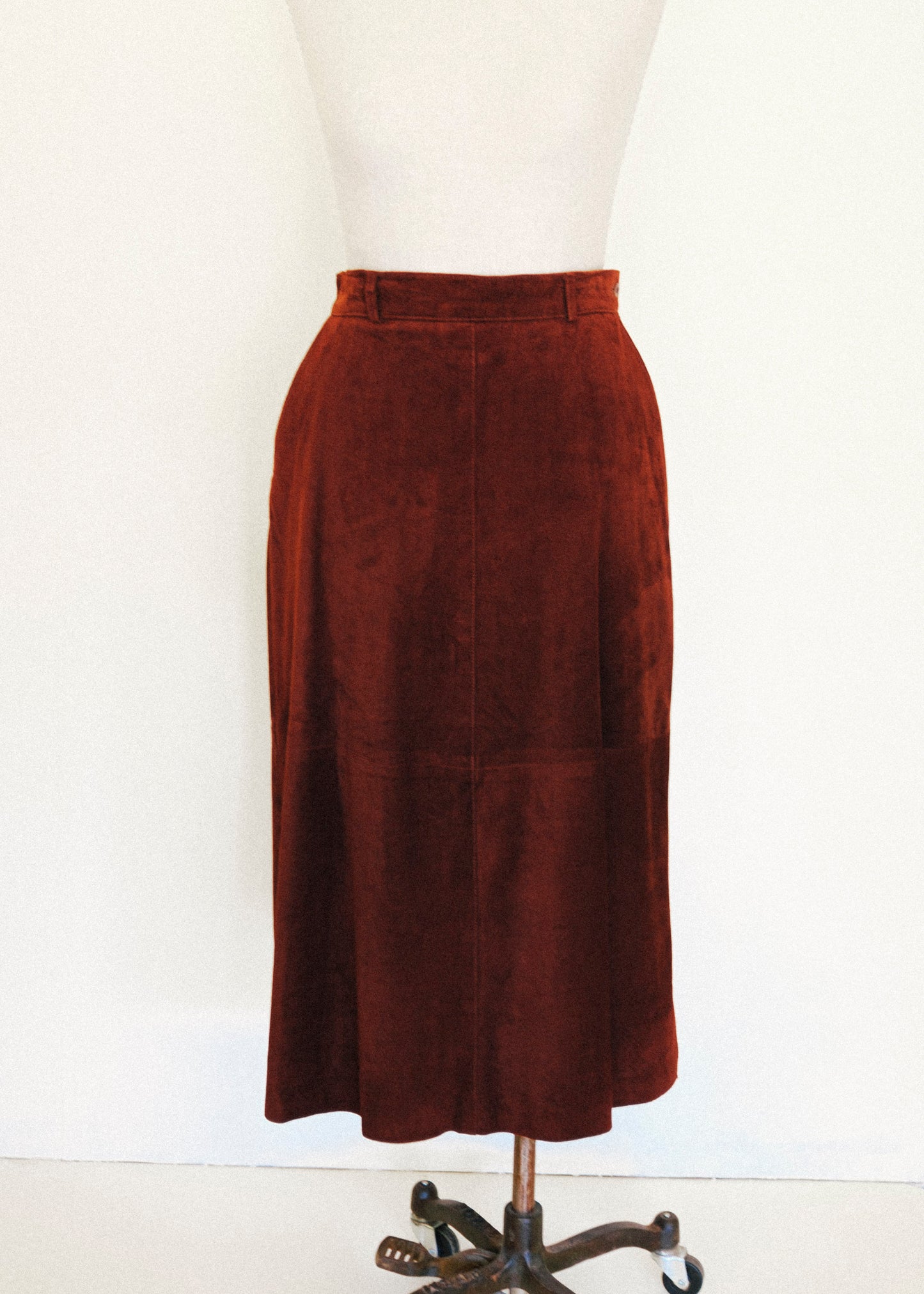 Cinnamon Suede Skirt