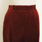 Cinnamon Suede Skirt