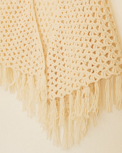 Crochet Shawl: Ivory