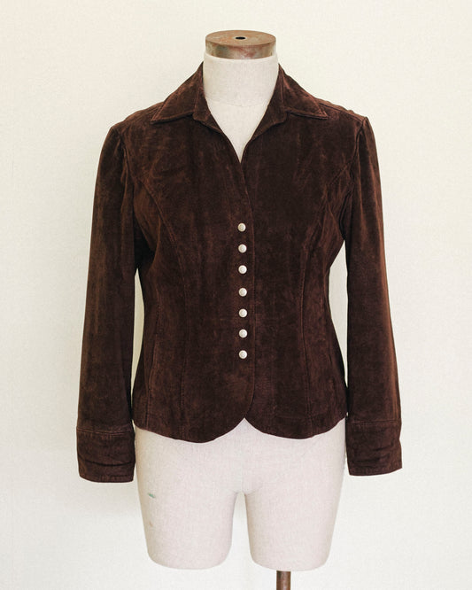 Walnut Suede Jacket