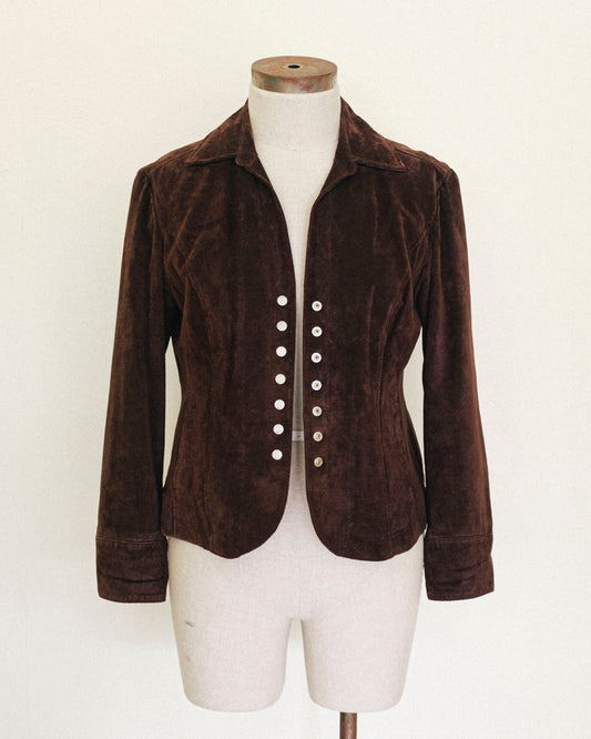 Walnut Suede Jacket