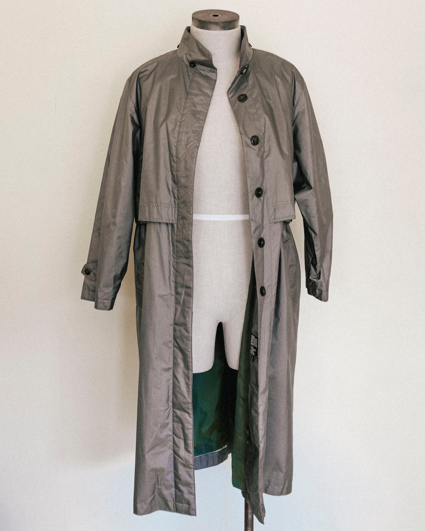 Olive Rain Trench Coat