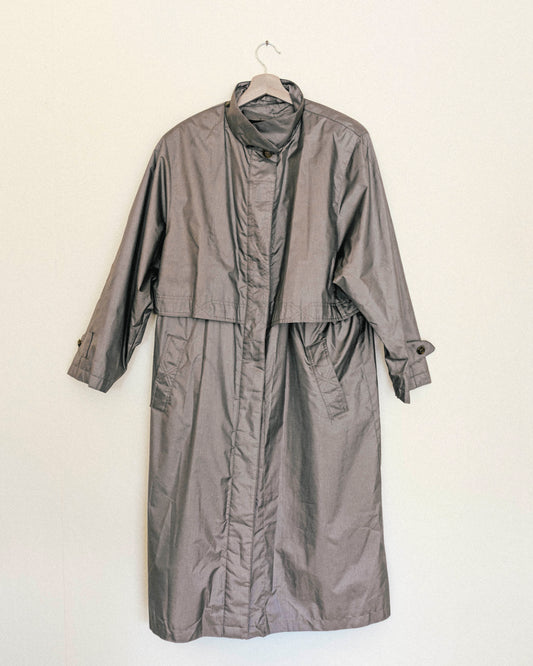 Olive Rain Trench Coat