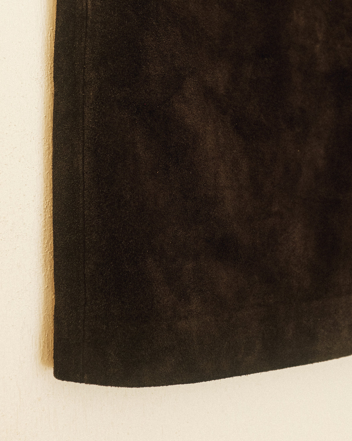 Walnut Suede Mini Skirt