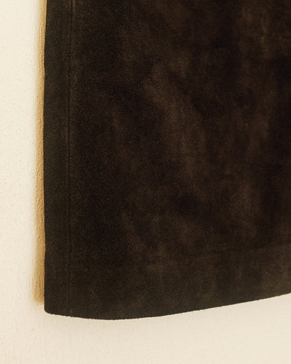 Walnut Suede Mini Skirt