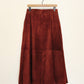 Cinnamon Suede Skirt