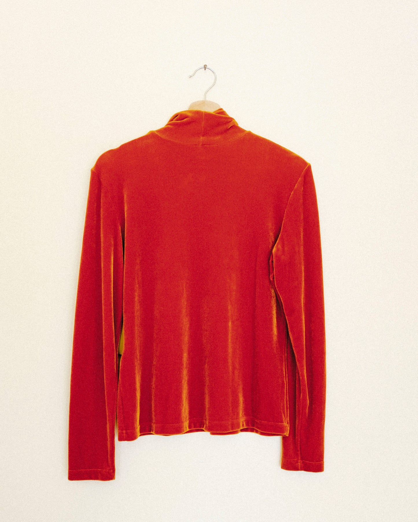 Pumpkin Velvet Turtleneck