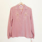 70's Mauve Sheer Blouse