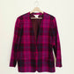 Plum Plaid Blazer