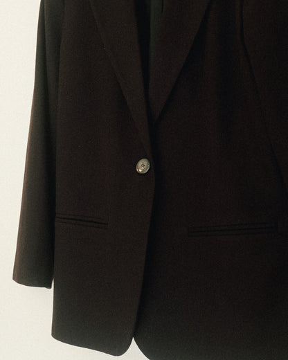 Noir Wool Blazer