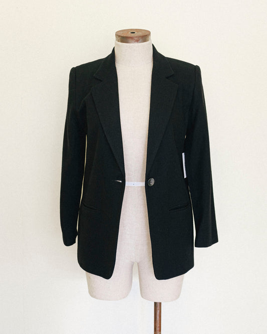 Noir Wool Blazer