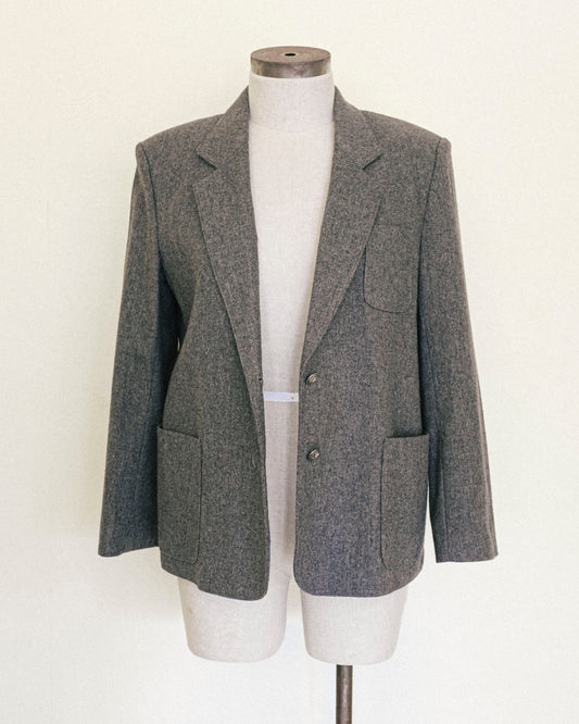 Charcoal Wool Blazer