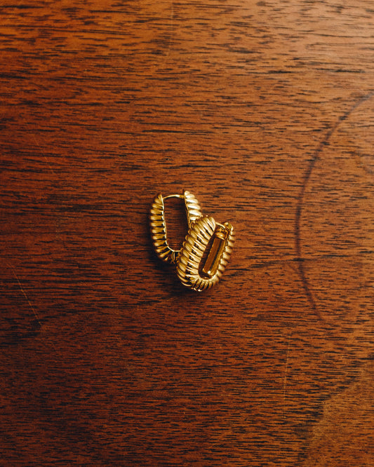 French Rope Hoops: Gold