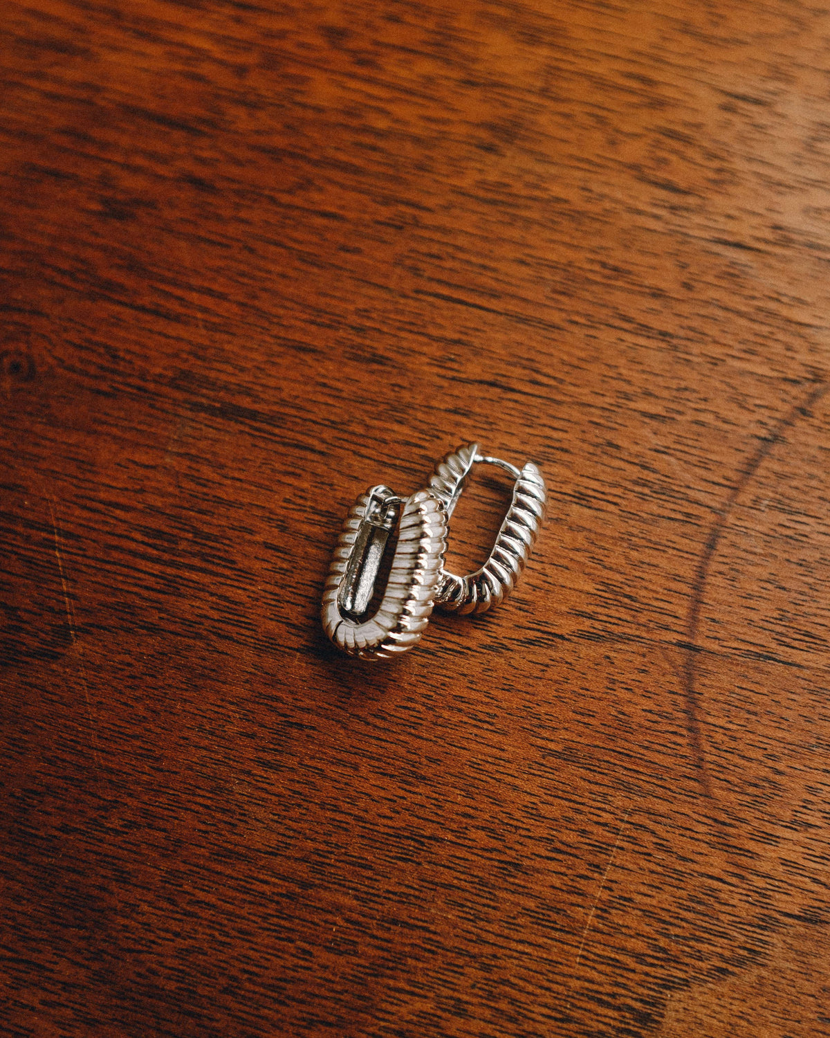 French Rope Hoops: Silver